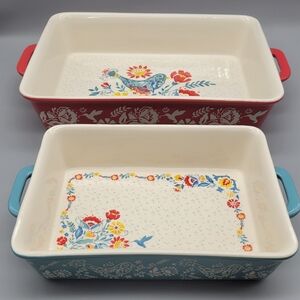 Vintage Floral by Pioneer Woman Sweet Romance Blossoms Ceramic Casserole Dish